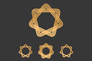 Download Bronze Metallic Line Logo Design Set - Metallic Collection