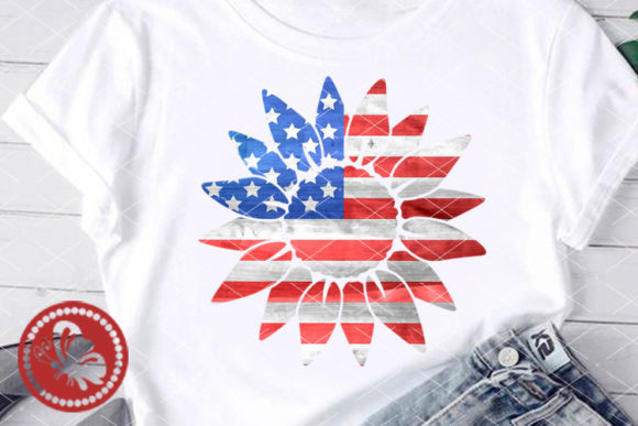 Download Sunflower USA Flag Sublimation Transfers - Usa flag Collection