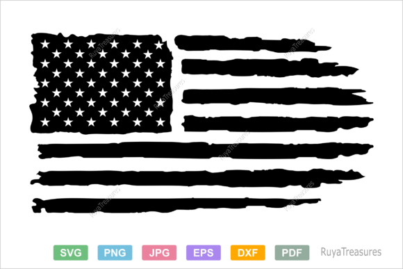 Download USA Distressed Flag Svg, USA Flag Design - Usa flag Collection